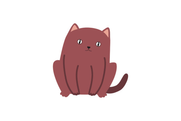 Cat Illustration Vector Review for Embroidery Projects