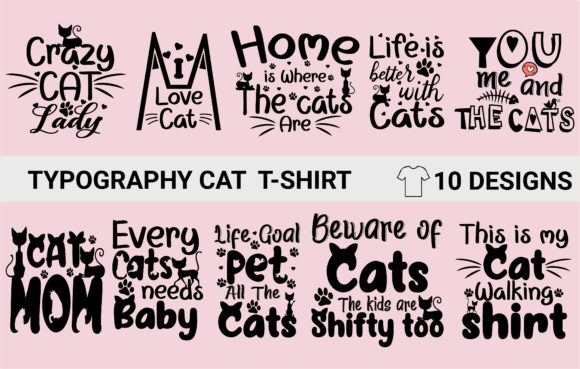 Cat Typography Design Bundle Review
