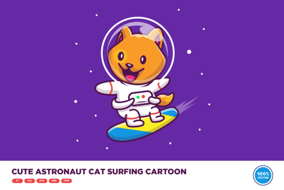 Cute Astronaut Cat Surfing Embroidery Review