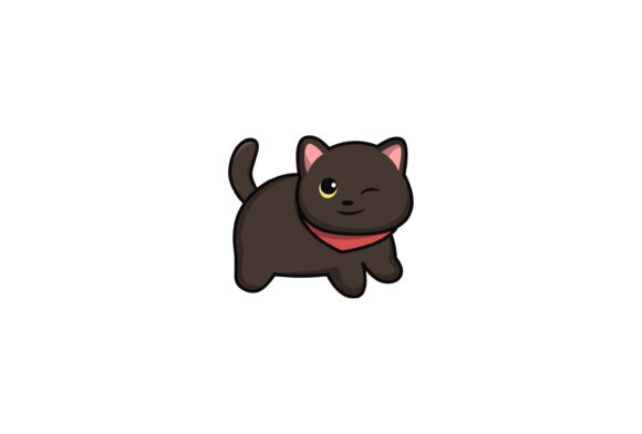 Cute Black Cat Flashing Illustration Review