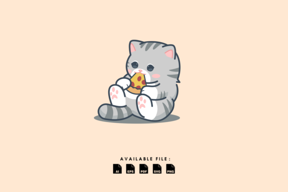Cute Cat Loves to Eat Pizza Embroidery Design Review