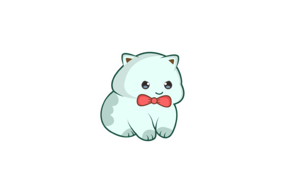 Cute White Cat Illustration Review