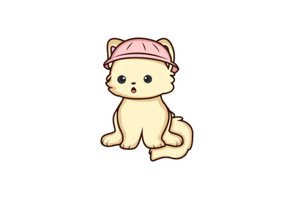 Round Hat Cute Cat Illustration Review