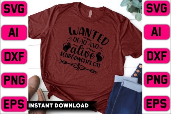 Wanted Dead and Alive Schrödinger's Cat Embroidery Design Review
